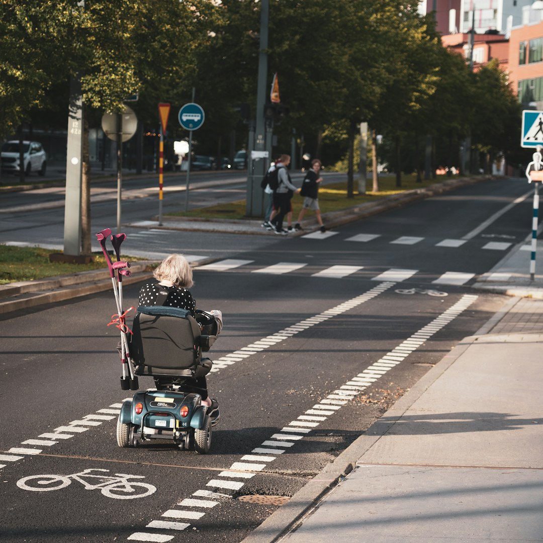 Car driving safely on European roads